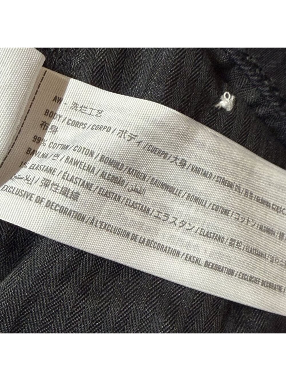 Abercrombie & Fitch Mom Curve Love High Rise Jeans 32 14 Black Distressed Frayed - Picture 8 of 9